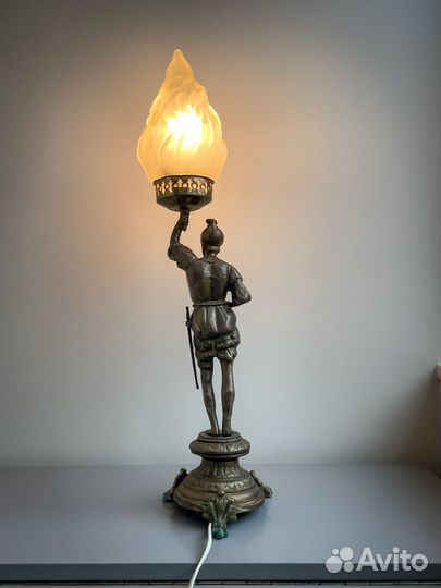 Антикварная настольная лампа начала XX века