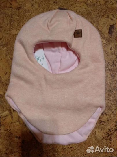 Шлем зимний р.50-54 персик новый