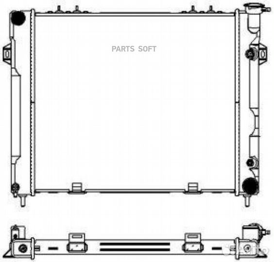 Радиатор охлаждения Джип Гранд Чироки 93