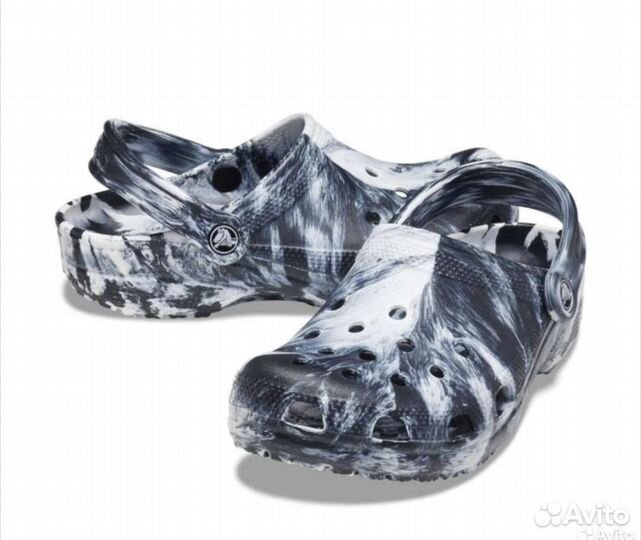 Сабо Crocs Classic Marbled Clog Оригинал