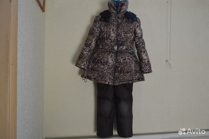 Леопардовый зимний комплект 