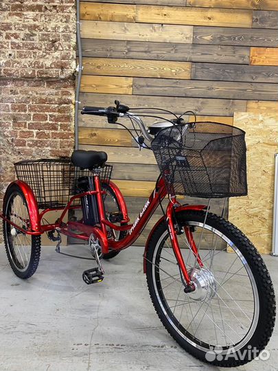 Трехколесный электровелосипед взрослый