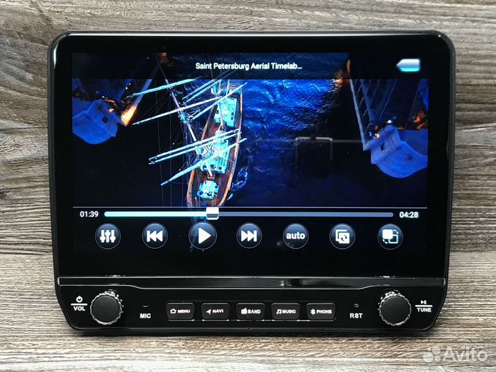Магнитола XY Auto 1/16 + физические кнопки и ручки