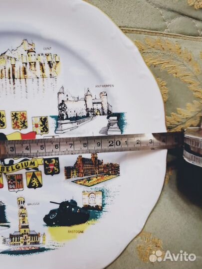 Тарелка настенная большая Бельгия (Бавария)