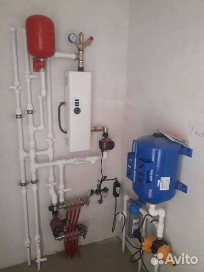 Монтаж водоснабжения и отопления, тёплого пола