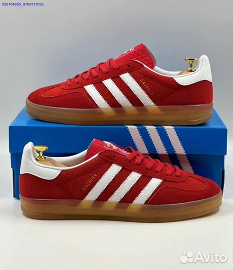 Кроссовки Adidas Gazelle Red (Арт.60052)