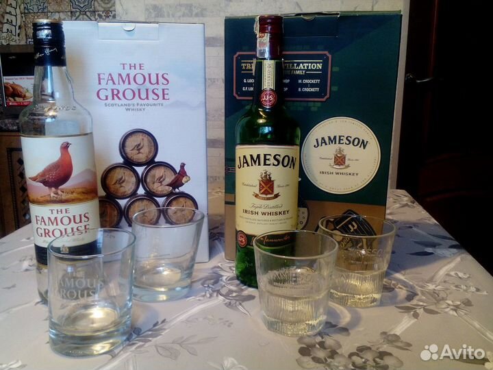 Бутылки в наборах из-под элитного алкоголя