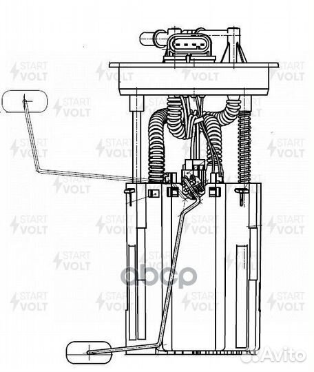 Бензонасос в сборе chery tiggo 05- SFM2507