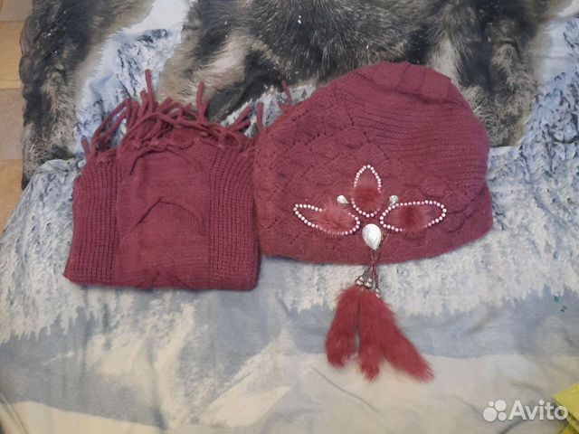 Комплект шапка и шарф