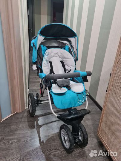 Коляска Capella S-901WF Air Сибирь, аква