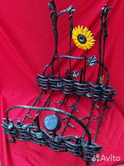 Дровница кованая