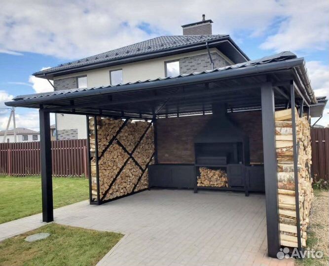 Мангальная зона лофт