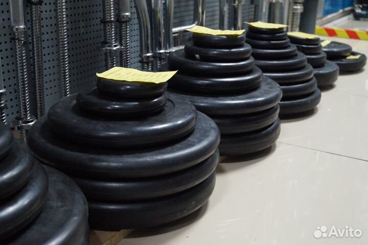 Диск стальной обрезиненный 2,5 кг