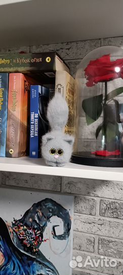 Кот пушистик вязаный