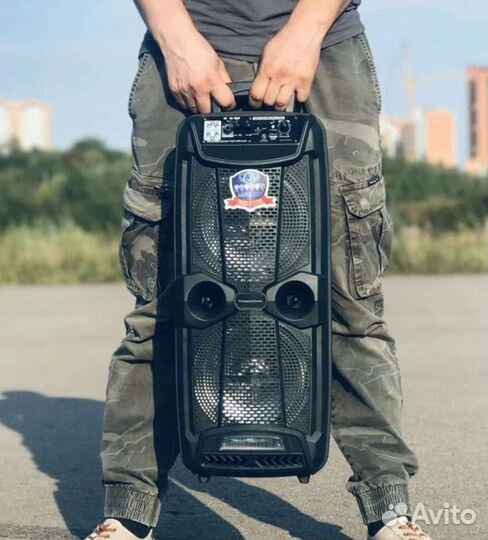 Колонки блютуз колонка 75 см с микрофоном