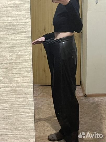 Кожанные брюки lime