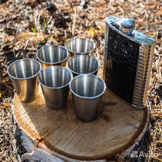 Набор шампуров Большой в коробе кожзам