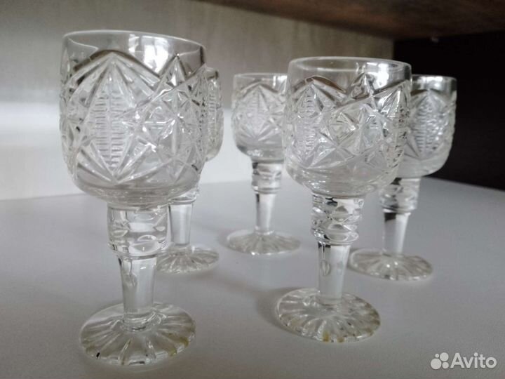 Бокалы фужеры стопки хрусталь СССР