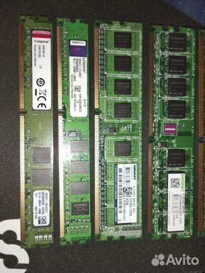 Оперативная память DDR3 2 Gb/DDR2 1 Gb/DDR1 512mb