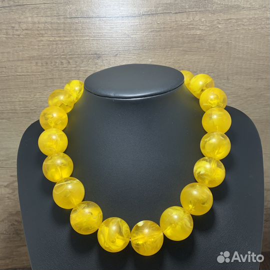 Винтажное Ожерелье Крупные Шары Чокер Бусы СССР