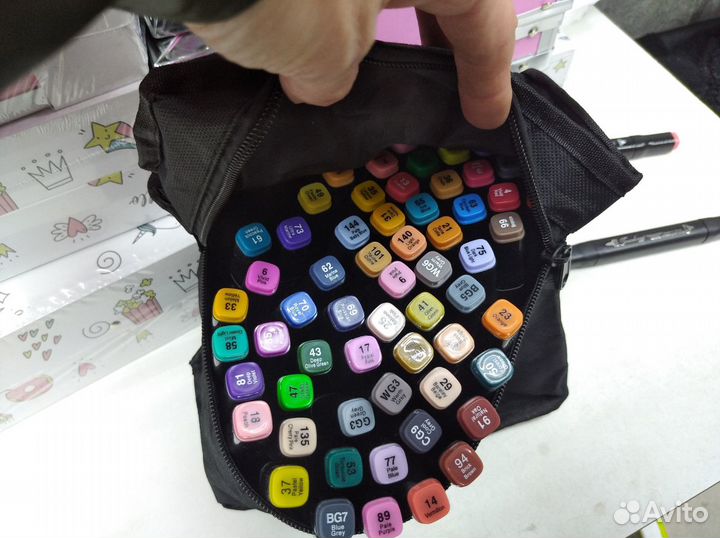 Маркеры для скетчинга для скетчбука двухсторонние