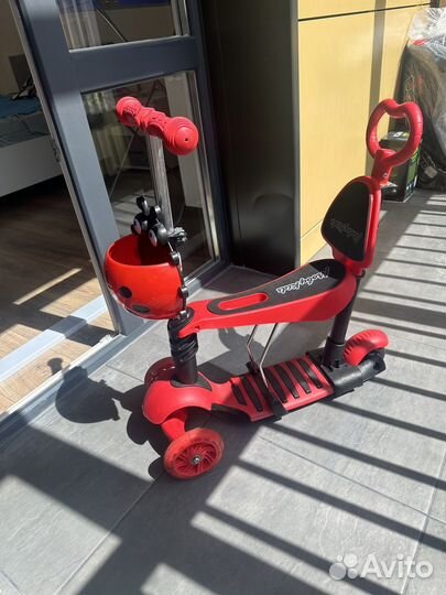 Самокат детский трехколесный бу