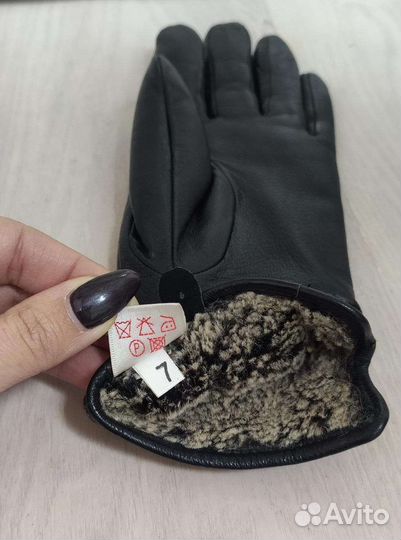 Перчатки кожаные