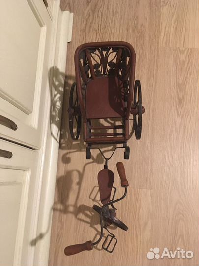 Винтажный велосипед каляска