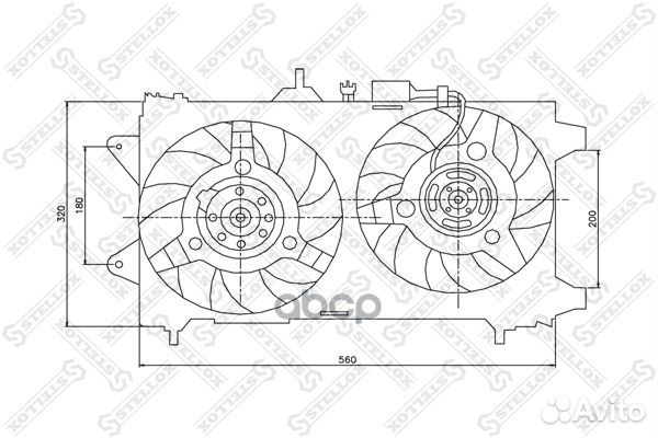 29-99089-SX вентилятор охлаждения правый Audi