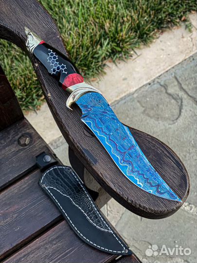 Акула Сталь - Дамаск с добавлением никеля