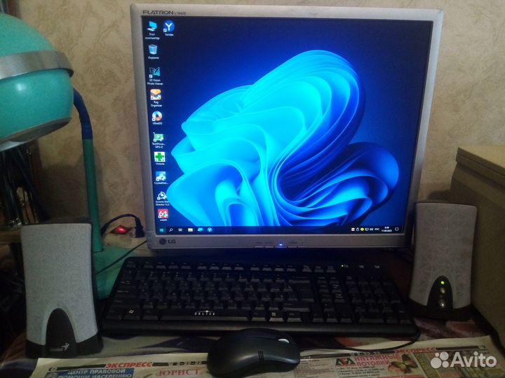 Компьютер в сборе 4 ядар,8 Гб,системный блок,WI-FI