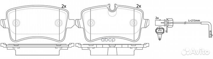 Колодки тормозные дисковые задние (комплект