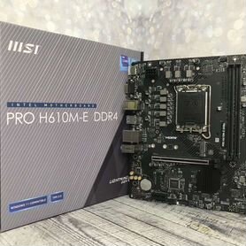 Новая материнская плата MSI PRO H610M-E DDR4