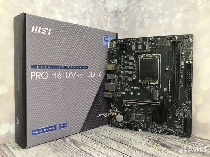 Новая материнская плата MSI PRO H610M-E DDR4