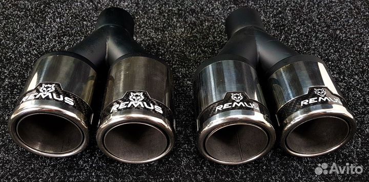 Насадки на глушитель remus 51-76мм (Carbon)