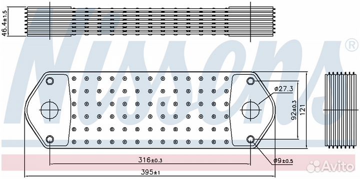 Радиатор масляный Scania DC11/DSC12/DC12/DT12/D