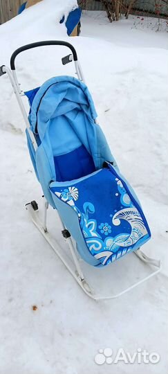 Детские санки коляска бу