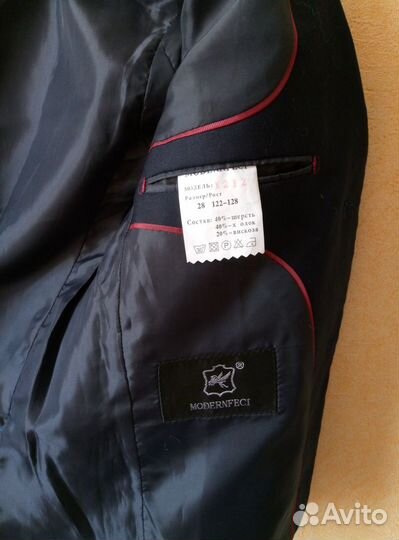 Пиджак детский классический