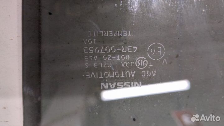 Стекло боковой двери правое заднее Nissan X-Trail (T32) 2013