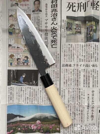 Японский кухонный нож сталь Аогами