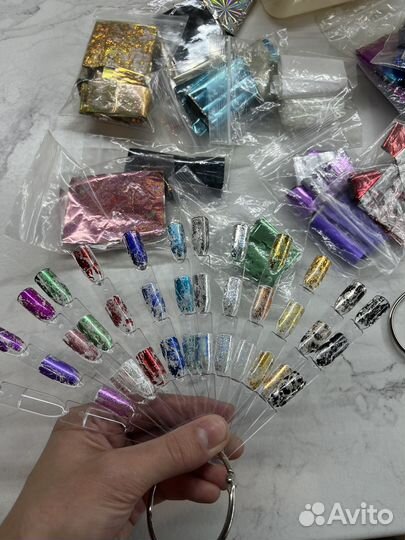 Фольга и втирка для маникюра
