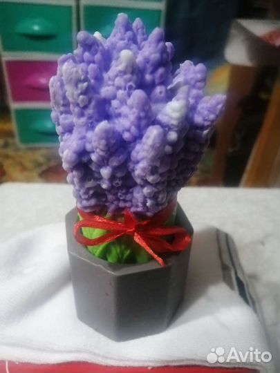 Мыло ручной работы лаванда