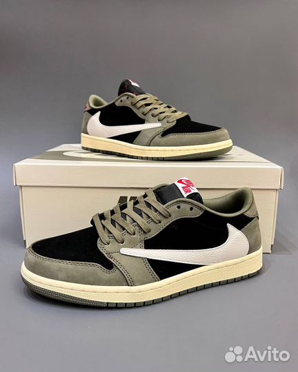 Travis Scott x Nike Air Jordan 1 Low “Black Olive”