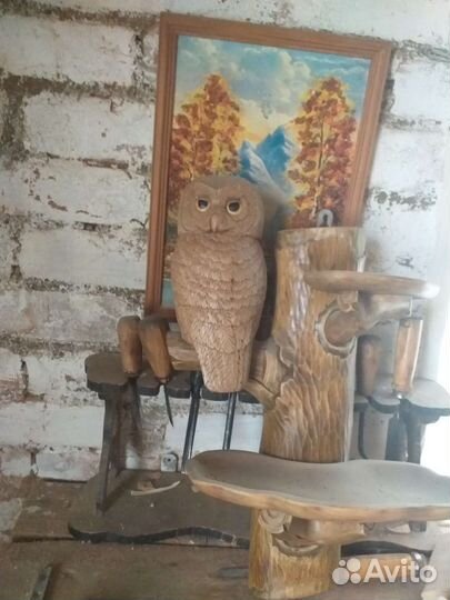 Фигуры садовые из дерева