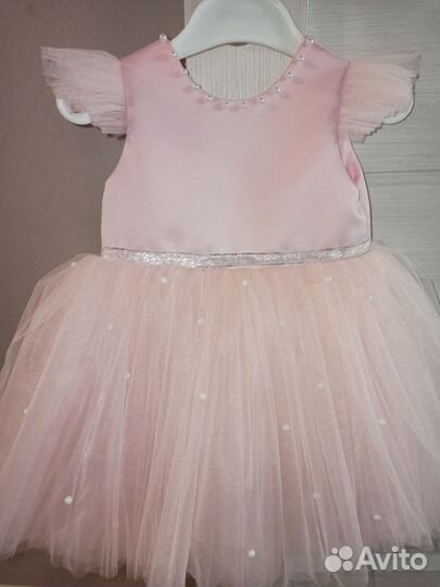 Пышное платье на годик 80,платье зефирки