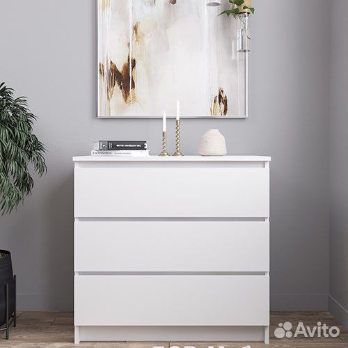 Комод белый стиль IKEA Мори 800.1