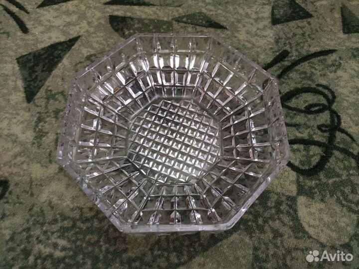 Хрустальная конфетница, Тарелка 30см