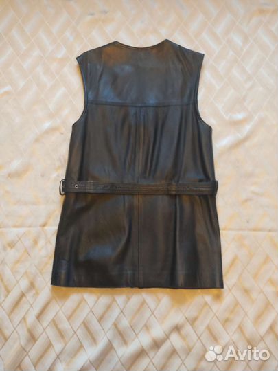 Женский кожаный жилет