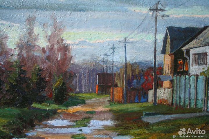 Картина маслом на холсте пейзаж