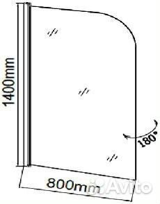 Стеклянная шторка в ванну